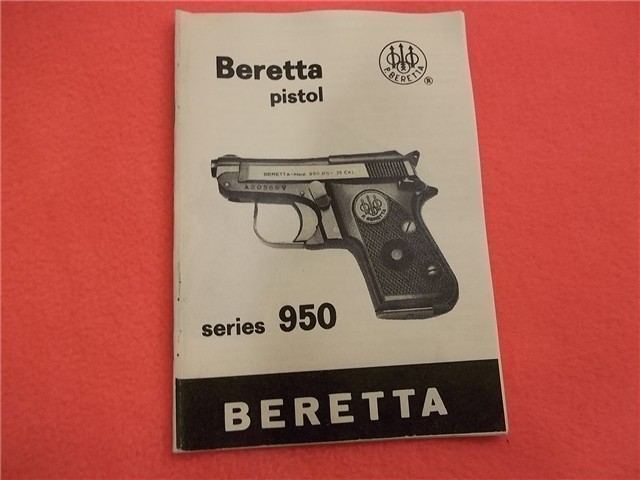 BERETTA 22/25 PISTOL 950 BS Owners manual (394)-img-0