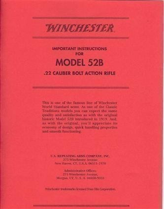 Winchester Model 52B .22 Cal Rifle Manual (271)-img-0