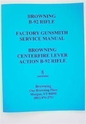 DETAILED GUNSMITH MANUAL BROWNING B-92 RIFLE (251)-img-0