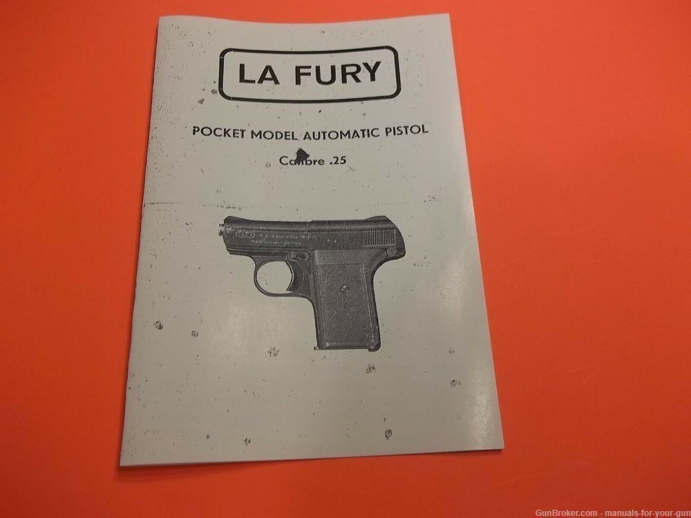 LaFury Pocket Model Automatic Pistol Cambre .25 Instructions (245)-img-0