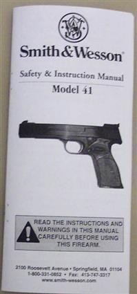 SMITH & WESSON PISTOL MANUAL MODEL 41 (220)-img-0