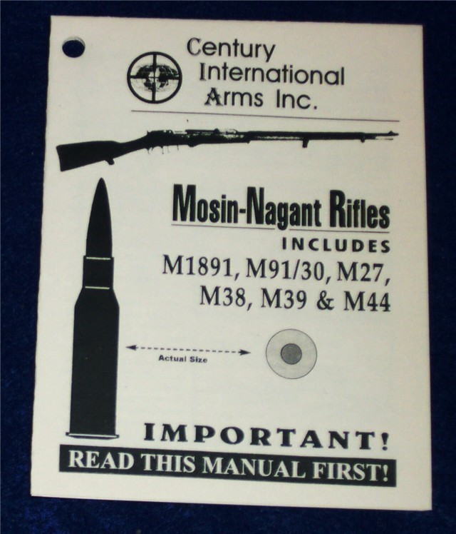 OWNERS MANUAL MOSIN NAGANT 91/30 Rifle (49)-img-0