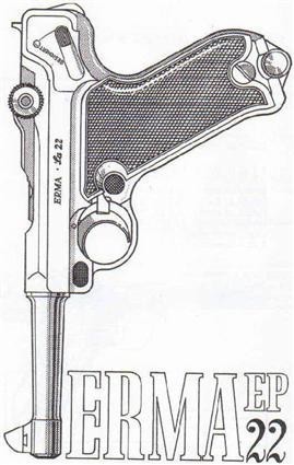 Small Quad Fold  Manual  Erma Luger 22 pistol (47)-img-0