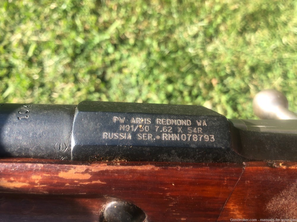 Izhevsk Mosin Nagant HEX RECEIVER M91/30 - 7.62x54R - MFG 1935r – Matching -img-2