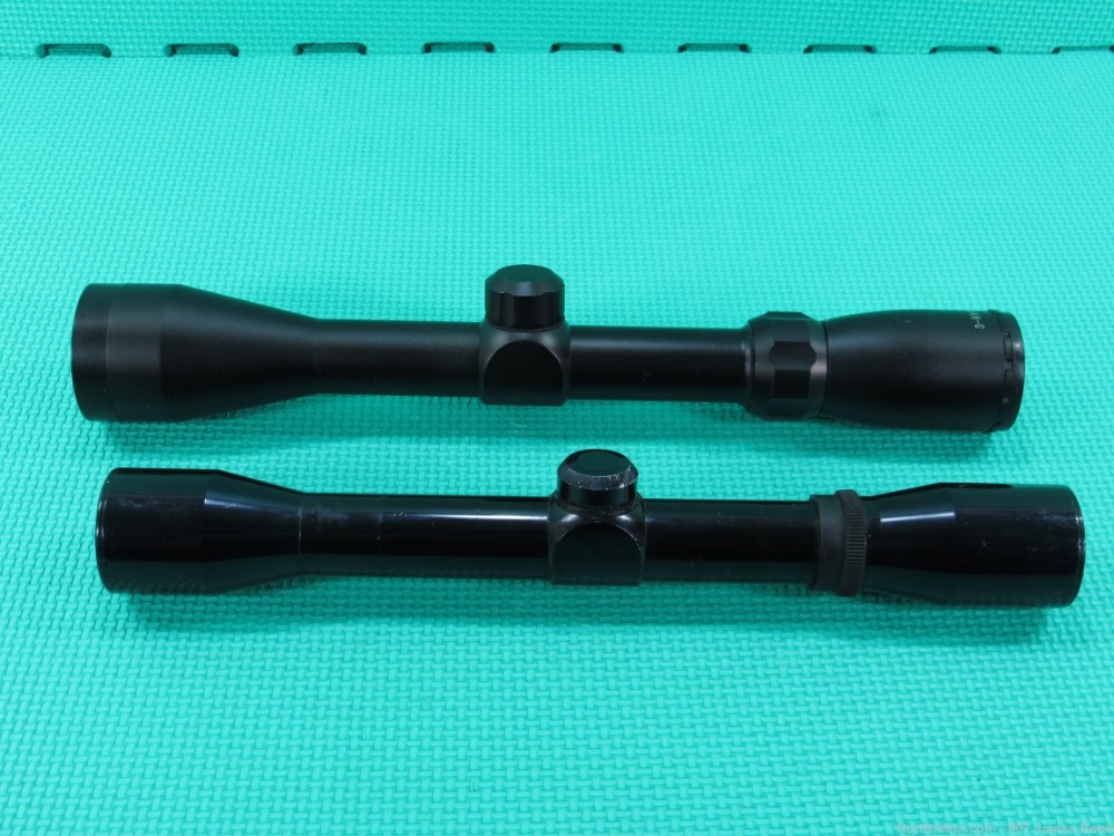 Lot of 2 Rifle Scopes (1) Simmons Fixed 2.5x32mm Gloss (2) 3-9x40mm Matte -img-0