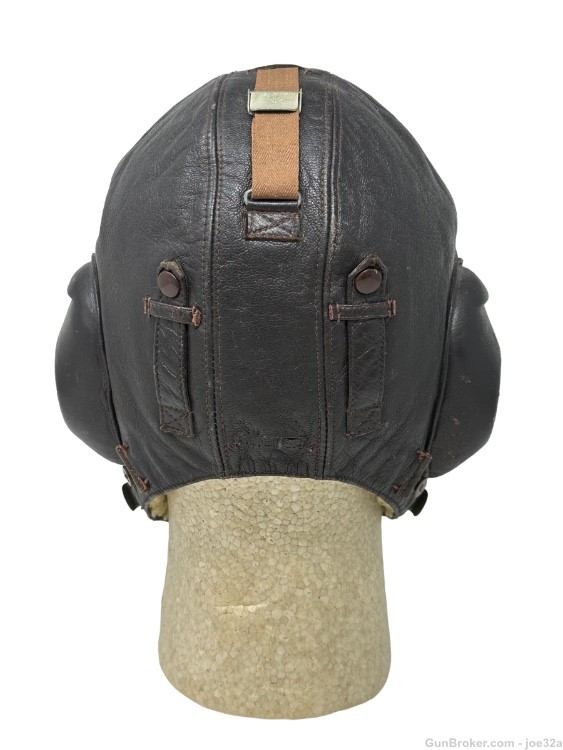 WW2 German Luftwaffe LKpW101 Flying Pilot Helmet throat mic WWII uniform -img-6