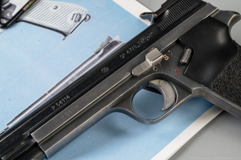 Very Rare 1953 Swiss Sig SP47/8 Target 9mm Pistol! C&R Item! -img-5
