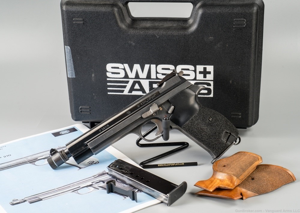 Very Rare 1953 Swiss Sig SP47/8 Target 9mm Pistol! C&R Item! -img-0