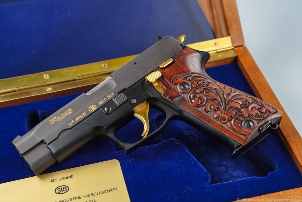 German Sig Sauer P220 125 Year Commemorative Pistol! Collector's Grade! -img-3