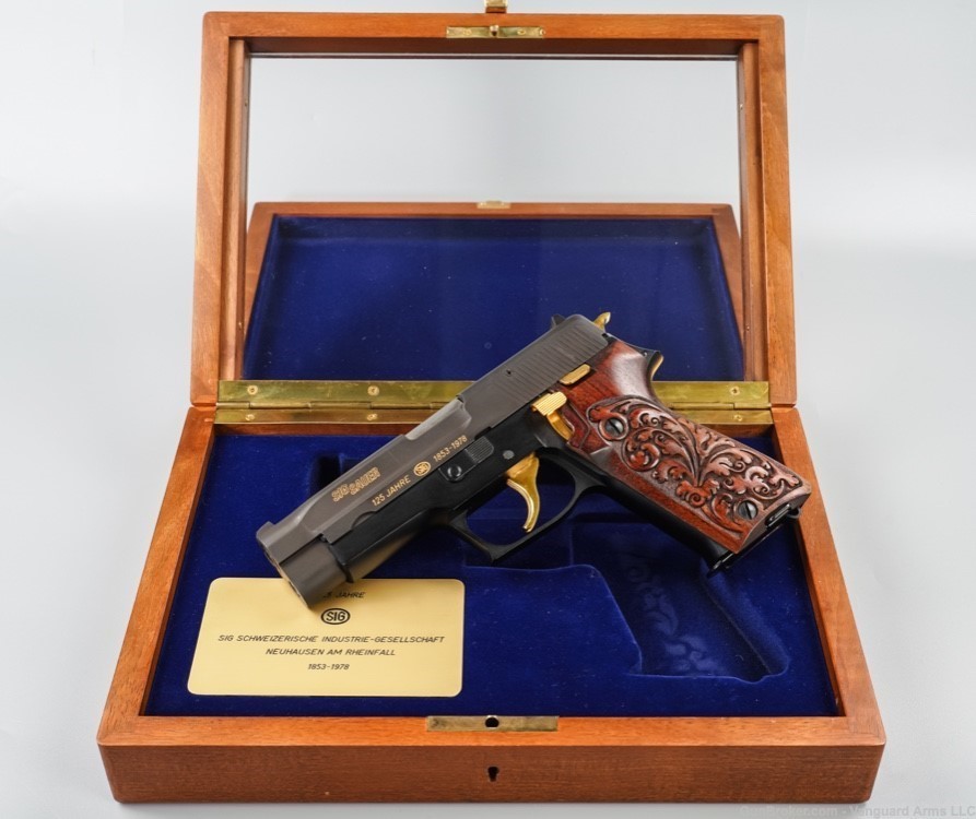 German Sig Sauer P220 125 Year Commemorative Pistol! Collector's Grade! -img-0
