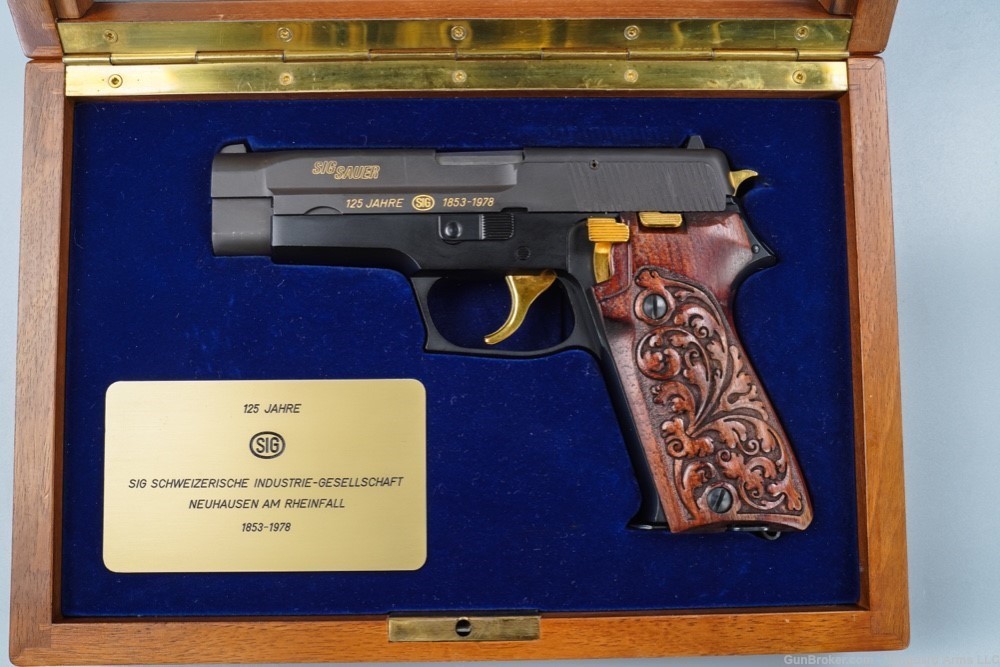 German Sig Sauer P220 125 Year Commemorative Pistol! Collector's Grade! -img-1