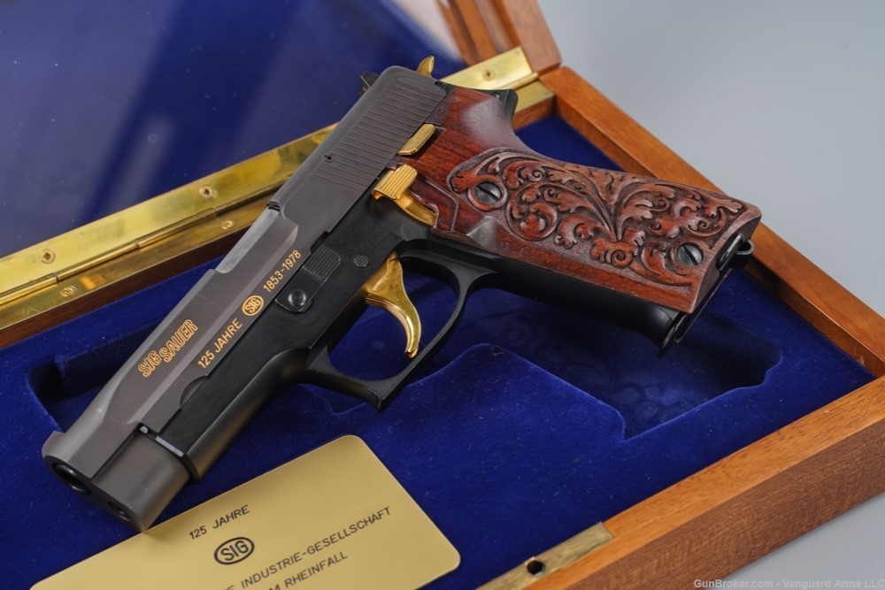 German Sig Sauer P220 125 Year Commemorative Pistol! Collector's Grade! -img-2