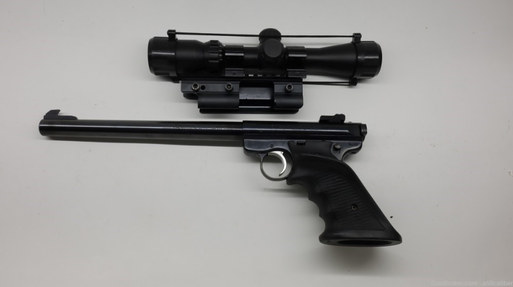 Ruger Mark 2 II Target, 22LR, 10" barrel with scope 1996 #24040236-img-0