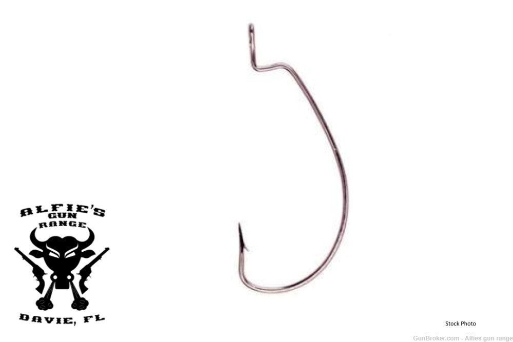 EAGLE CLAW Lazer Sharp L092 Extra Wide Gap Worm Hooks - Size 3/0-img-0