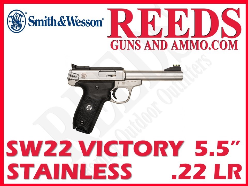 Smith & Wesson SW22 Victory Stainless 22 LR 5.5in 2-10rd Mags 108490-img-0