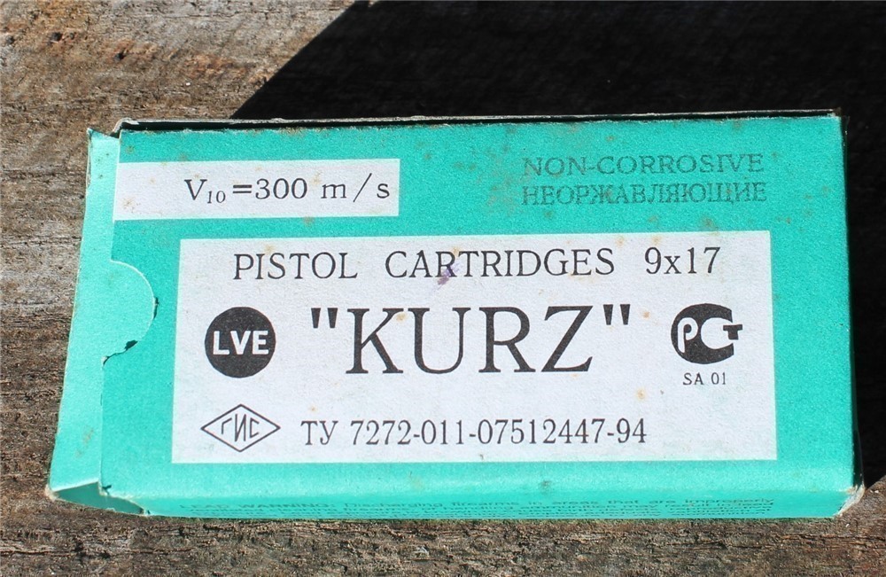 50rds 9x17 Kurtz Russian 9mm Short 380 ACP-img-0