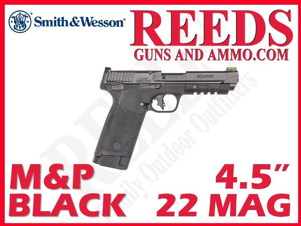 Smith & Wesson M&P 22 Magnum Black .22 Mag 4.35in 2-30Rd Mags 13433-img-0
