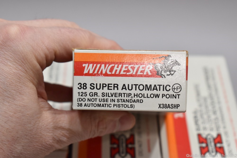 13 Boxes 650 Rds Winchester 38 Super Automatic Silvertip +P HP -img-6