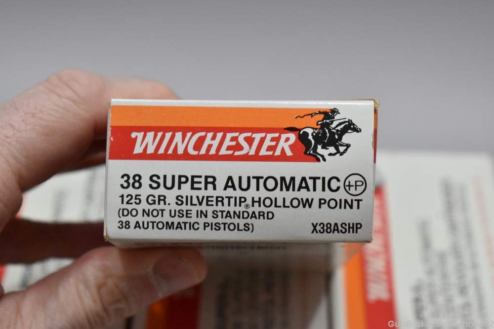 13 Boxes 650 Rds Winchester 38 Super Automatic Silvertip +P HP -img-1