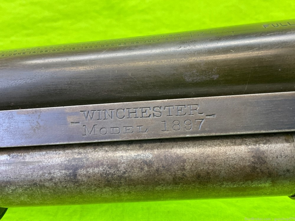 Winchester 1897 12 Ga English Straight Stock 30 In Full Mated Rib Mfg 1899-img-30
