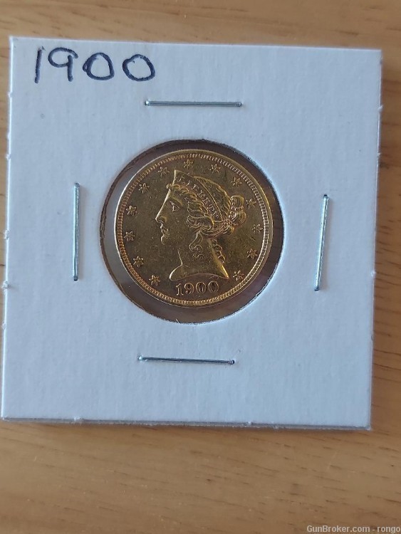 1900 $5 gold (k1)-img-0