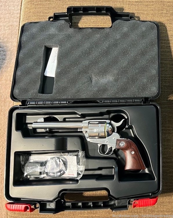Ruger New Vaquero Stainless 45LC 5.5” Cowboy Action Shooting-img-0