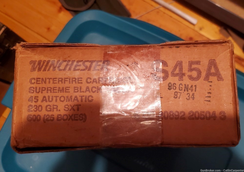 Original 500-Round Case of Winchester 45 ACP Black Talon -img-3