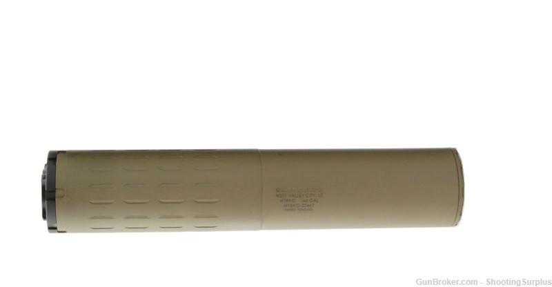 SilencerCo Hybrid 46 Suppressor 7.8" Compatible with 9MM up to 45-70 Gov. -img-1