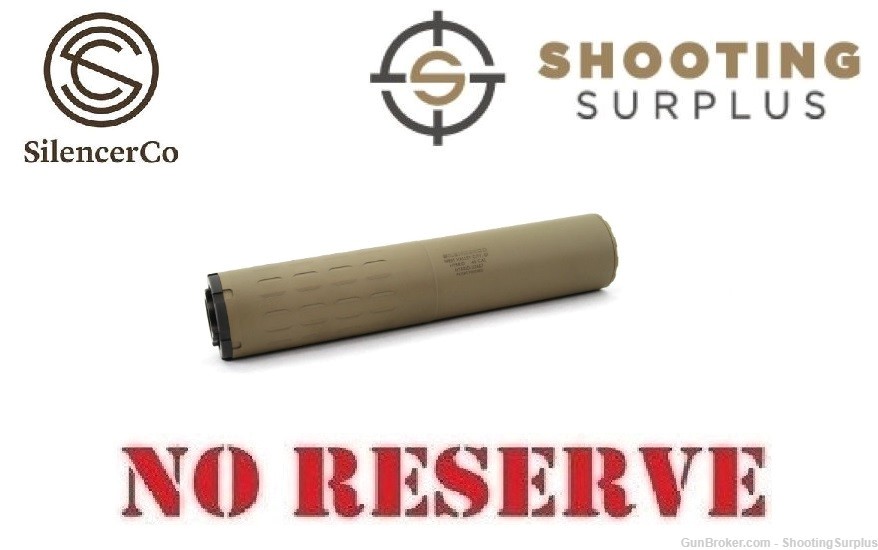 SilencerCo Hybrid 46 Suppressor 7.8" Compatible with 9MM up to 45-70 Gov. -img-0