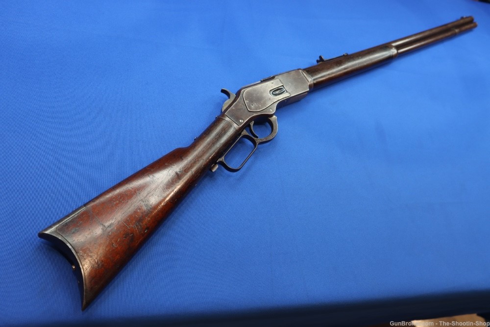 Winchester Model 1873 Rifle 38WCF 1885 MFG 24" Round 38-40 WIN 73 Original -img-0