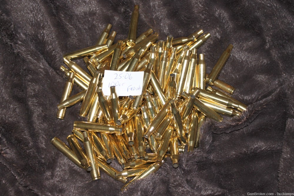 100 pieces 25-06 Brass Federal Headstamp -img-0