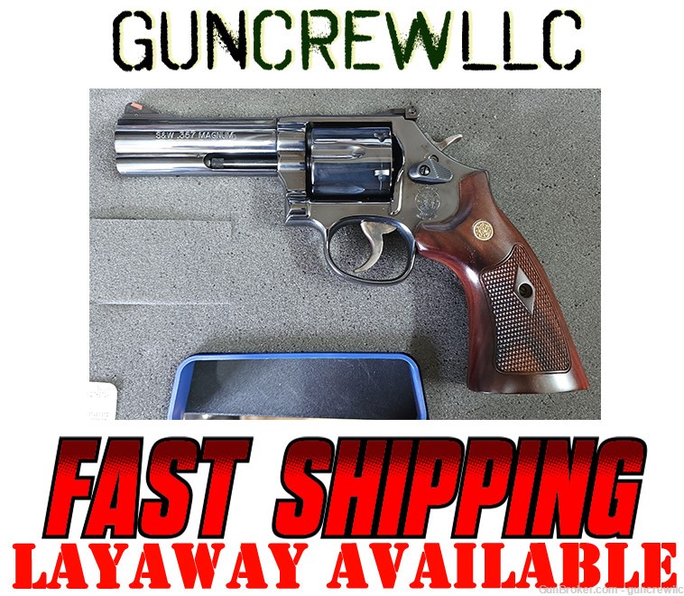 Smith & Wesson S&W 150909 Model 586 Blued 357Mag 357 Mag Magnum 4" Layaway-img-0