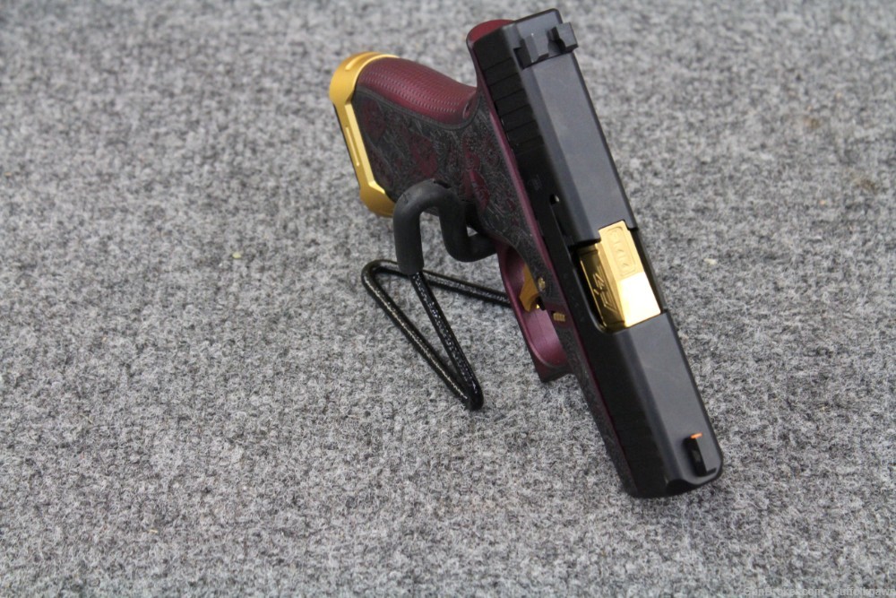 Glock 43X 9mm Custom Semi Auto Pistol w/ 3 Magazines & Case (USED)-img-7