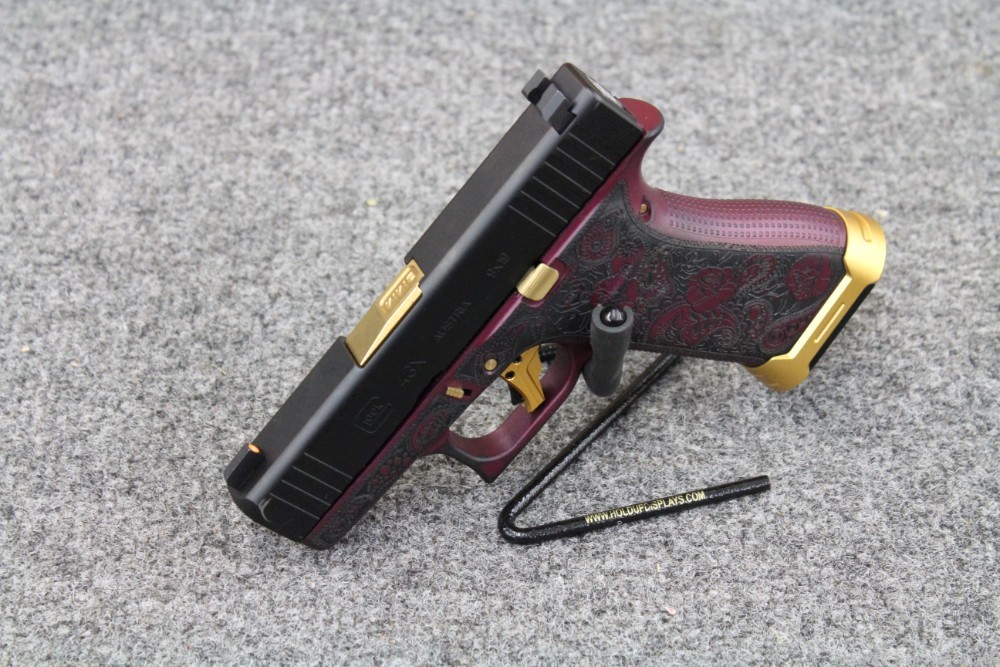 Glock 43X 9mm Custom Semi Auto Pistol w/ 3 Magazines & Case (USED)-img-3