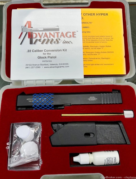 Advantage Arms .22 caliber conversion kit for Glock 20-21 gen 1-3 NR!-img-1
