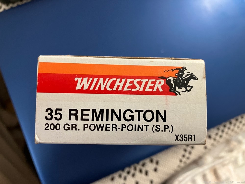 Winchester 35 Remington 200 grain Power Point SP NOS-img-1