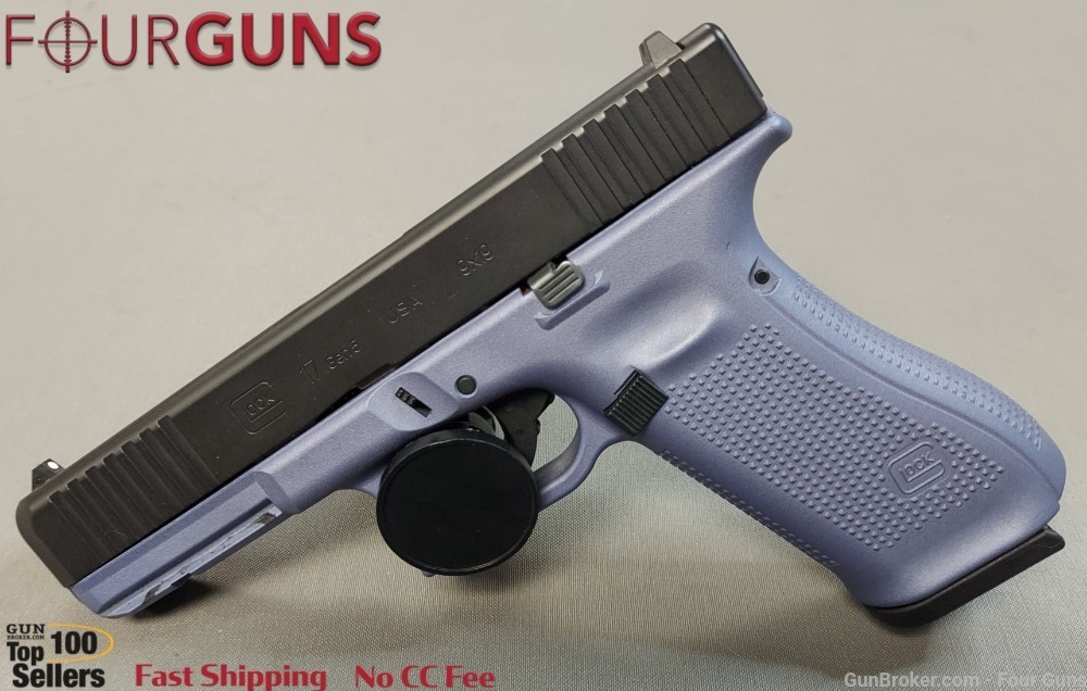 Used Glock 17 Gen 5 Semi-Auto Pistol 9mm 4.49" Barrel 17 Rounds 3 Mags-img-0
