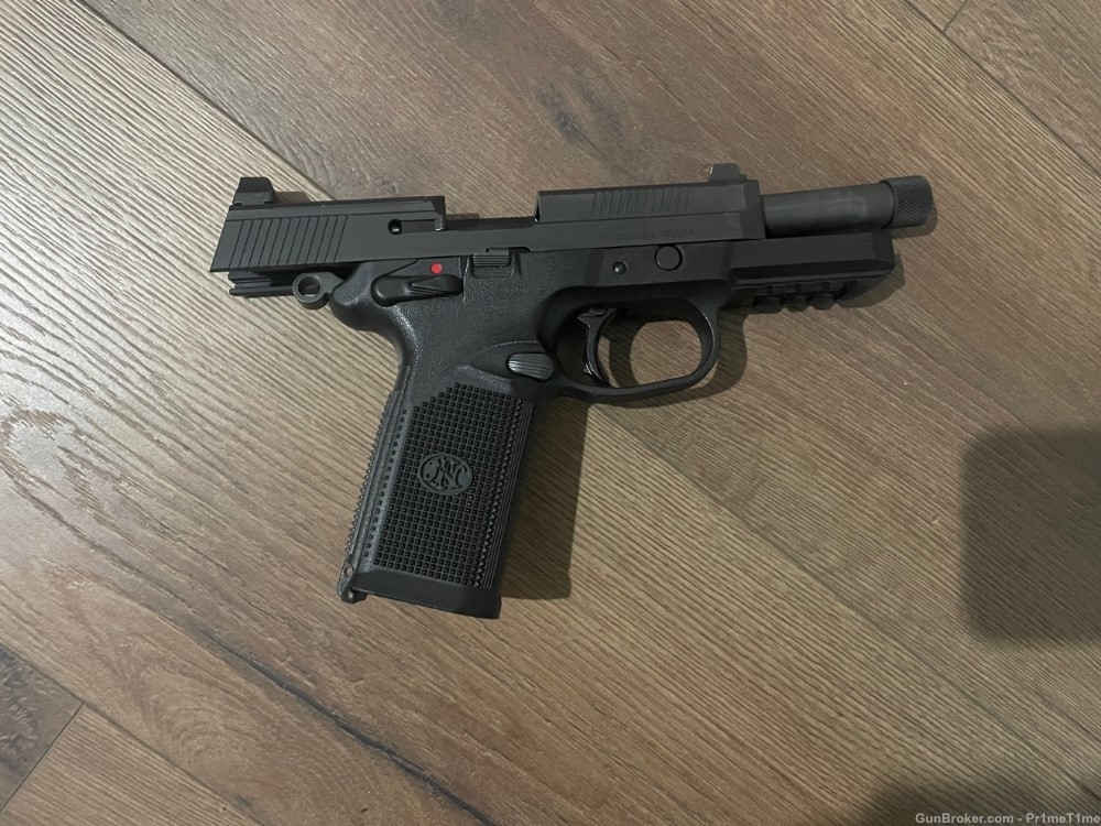 FN FNX-45 Tactical, .45 ACP, Trijicon Optic ready sights, 3-15 round mags-img-4