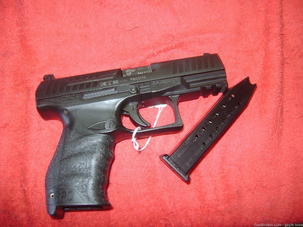WALTHER PPQ 9MM MADE GERMANY 4"BARREL ONE 15RD MAGAZINE NO BOX-img-2