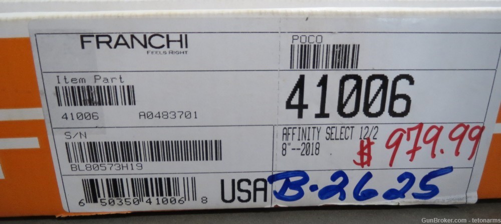 Franchi Affinity Select 41006 with box, 12ga, 28-inch barrel one choke mod-img-9