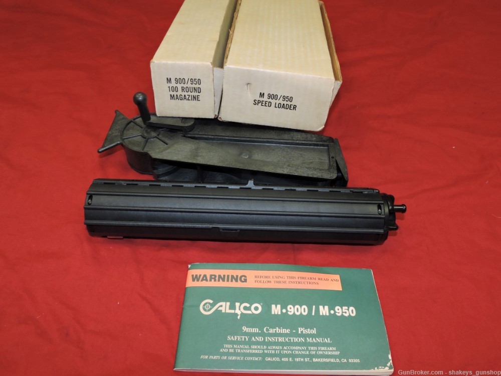 Calico M-950 9mm m950 with extras-img-7