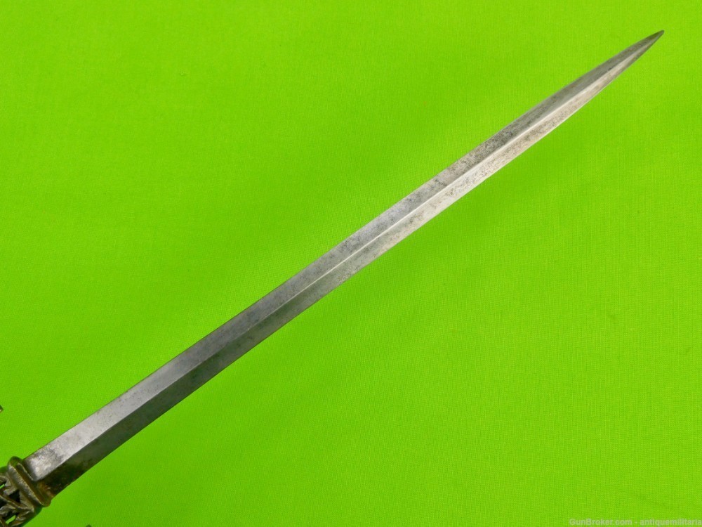 Antique 17 Century French or Italian Left Hand Dagger Knife-img-3