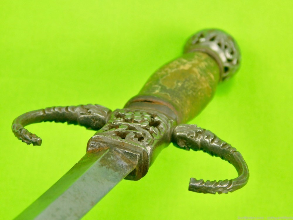 Antique 17 Century French or Italian Left Hand Dagger Knife-img-14