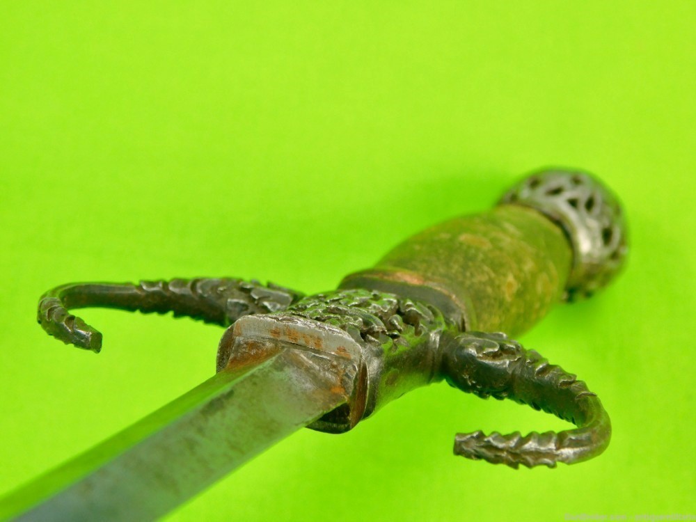 Antique 17 Century French or Italian Left Hand Dagger Knife-img-13