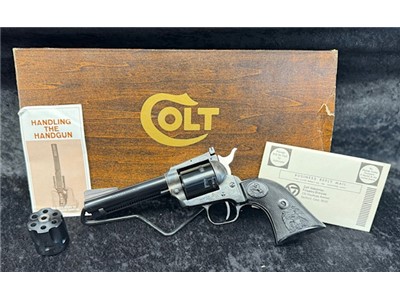 1974 Colt New Frontier Dual Cylinder 22/22Mag 4.4"  New Old Stock