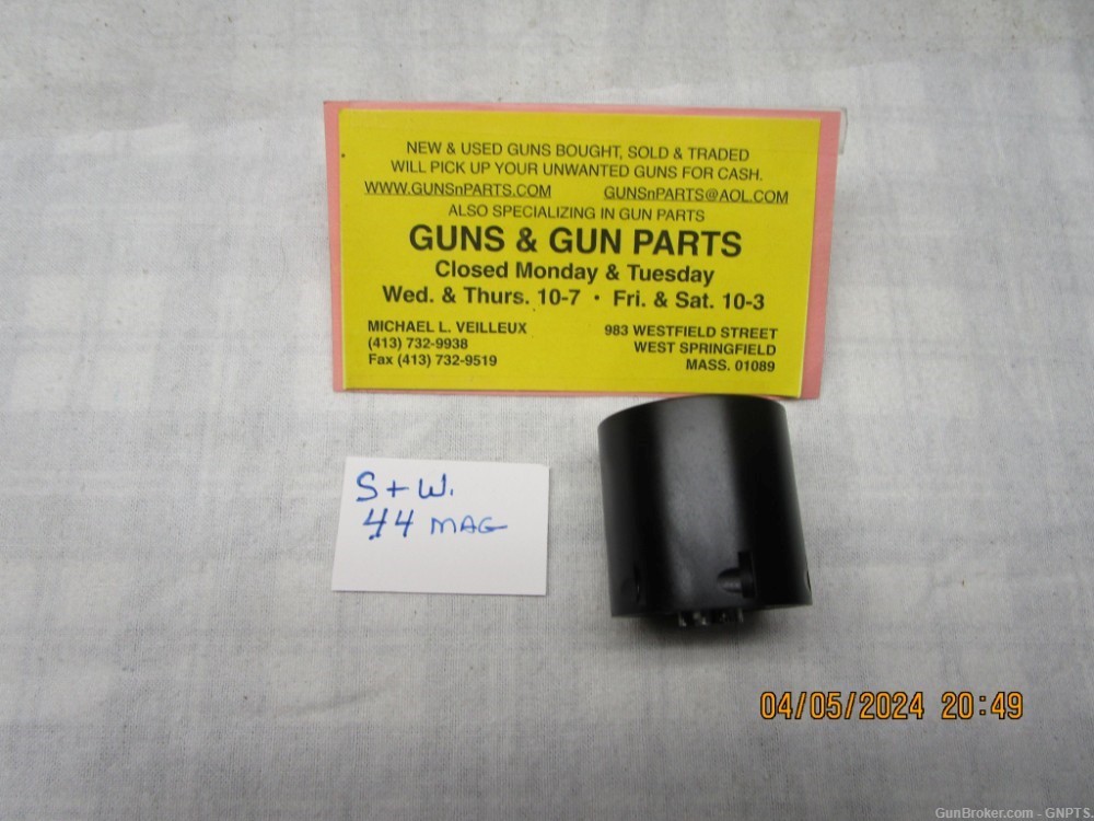 Smith & Wesson .44 mag cylinder for a - N - frame factory dull blue.-img-0