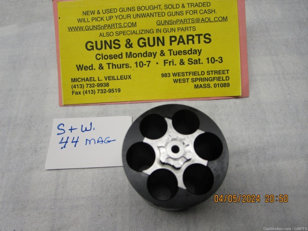 Smith & Wesson .44 mag cylinder for a - N - frame factory dull blue.-img-4