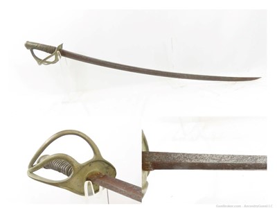 MEXICAN-AMERICAN WAR Era 1846 Dated CHATELLERAULT M1840 Heavy CAVALRY Saber