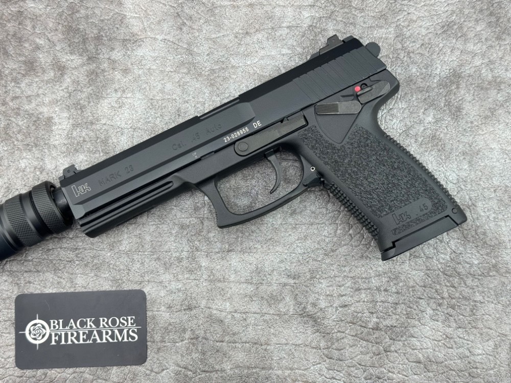 Heckler & Koch Mark 23 .45ACP Pistol with B&T Socom Silencer Black-img-22