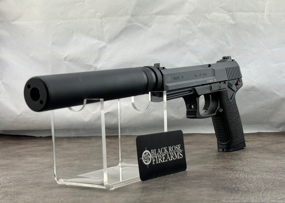 Heckler & Koch Mark 23 .45ACP Pistol with B&T Socom Silencer Black-img-27